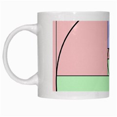 Golden Spiral Logarithmic Color White Mugs by Mariart