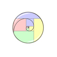 Golden Spiral Logarithmic Color Hat Clip Ball Marker by Mariart