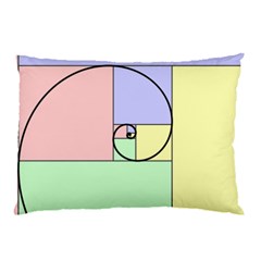 Golden Spiral Logarithmic Color Pillow Case