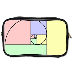 Golden Spiral Logarithmic Color Toiletries Bags by Mariart