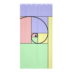 Golden Spiral Logarithmic Color Shower Curtain 36  X 72  (stall)  by Mariart