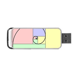 Golden Spiral Logarithmic Color Portable Usb Flash (one Side) by Mariart