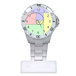 Golden Spiral Logarithmic Color Plastic Nurses Watch Front