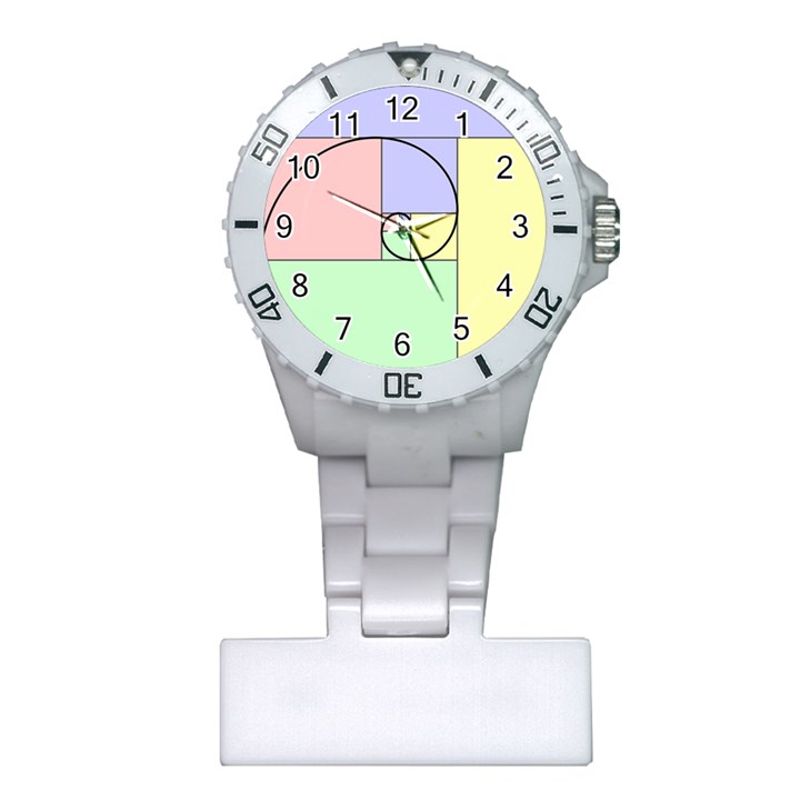 Golden Spiral Logarithmic Color Plastic Nurses Watch