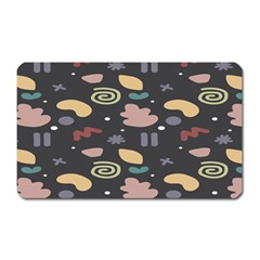 Funky Pattern Polka Wave Chevron Monster Magnet (rectangular) by Mariart