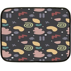 Funky Pattern Polka Wave Chevron Monster Fleece Blanket (mini) by Mariart