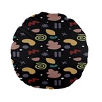 Funky Pattern Polka Wave Chevron Monster Standard 15  Premium Round Cushions Front