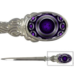 Digital Celtic Clock Template Time Number Purple Letter Openers