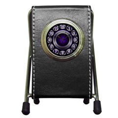 Digital Celtic Clock Template Time Number Purple Pen Holder Desk Clocks by Mariart