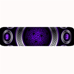 Digital Celtic Clock Template Time Number Purple Large Bar Mats