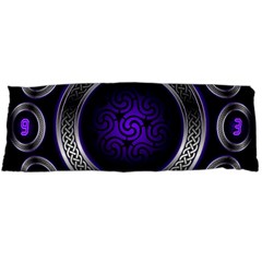 Digital Celtic Clock Template Time Number Purple Body Pillow Case (dakimakura)