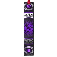 Digital Celtic Clock Template Time Number Purple Large Book Marks by Mariart