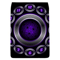 Digital Celtic Clock Template Time Number Purple Flap Covers (l) 