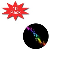 Illustration Light Space Rainbow 1  Mini Buttons (10 Pack)  by Mariart