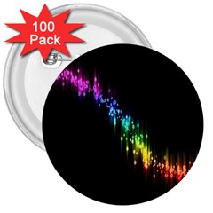 Illustration Light Space Rainbow 3  Buttons (100 Pack) 