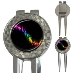 Illustration Light Space Rainbow 3-in-1 Golf Divots