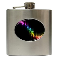 Illustration Light Space Rainbow Hip Flask (6 Oz) by Mariart