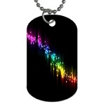 Illustration Light Space Rainbow Dog Tag (Two Sides) Back