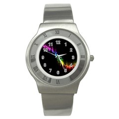 Illustration Light Space Rainbow Stainless Steel Watch