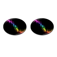 Illustration Light Space Rainbow Cufflinks (oval)