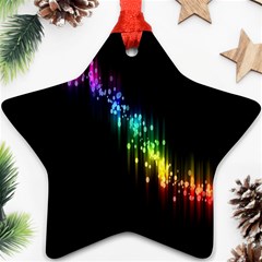 Illustration Light Space Rainbow Star Ornament (two Sides) by Mariart