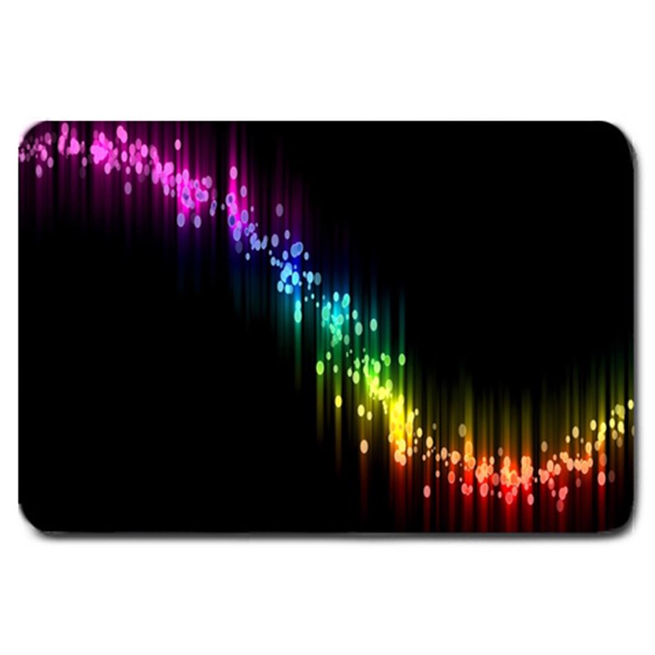 Illustration Light Space Rainbow Large Doormat 