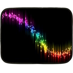 Illustration Light Space Rainbow Double Sided Fleece Blanket (mini)  by Mariart