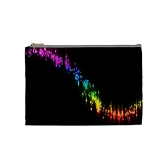 Illustration Light Space Rainbow Cosmetic Bag (medium)  by Mariart