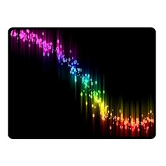 Illustration Light Space Rainbow Fleece Blanket (small)