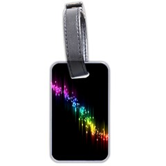 Illustration Light Space Rainbow Luggage Tags (two Sides) by Mariart