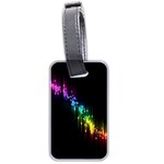 Illustration Light Space Rainbow Luggage Tags (Two Sides) Front