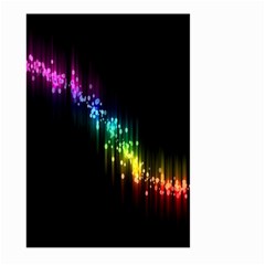 Illustration Light Space Rainbow Large Garden Flag (two Sides) by Mariart