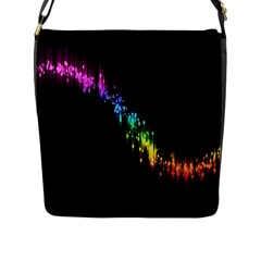 Illustration Light Space Rainbow Flap Messenger Bag (l) 