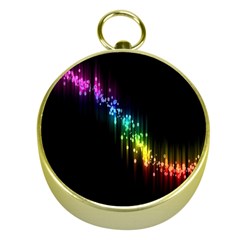 Illustration Light Space Rainbow Gold Compasses by Mariart