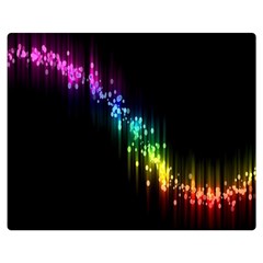 Illustration Light Space Rainbow Double Sided Flano Blanket (medium)  by Mariart