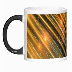 Golden Blue Lines Sparkling Wild Animation Background Space Morph Mugs by Mariart