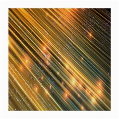 Golden Blue Lines Sparkling Wild Animation Background Space Medium Glasses Cloth by Mariart