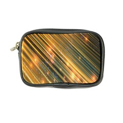 Golden Blue Lines Sparkling Wild Animation Background Space Coin Purse by Mariart