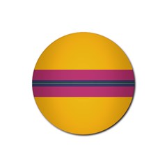 Layer Retro Colorful Transition Pack Alpha Channel Motion Line Rubber Round Coaster (4 Pack)  by Mariart