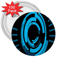 Graphics Abstract Motion Background Eybis Foxe 3  Buttons (100 pack) 