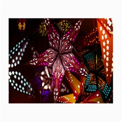 Hanging Paper Star Lights Small Glasses Cloth by Mariart