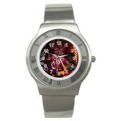 Hanging Paper Star Lights Stainless Steel Watch by Mariart