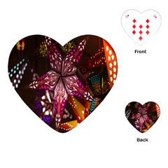 Hanging Paper Star Lights Playing Cards (heart)  by Mariart