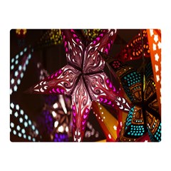 Hanging Paper Star Lights Double Sided Flano Blanket (mini)  by Mariart