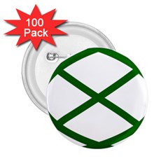 Lissajous Small Green Line 2 25  Buttons (100 Pack)  by Mariart