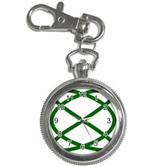 Lissajous Small Green Line Key Chain Watches by Mariart