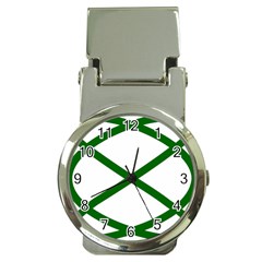 Lissajous Small Green Line Money Clip Watches by Mariart