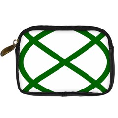 Lissajous Small Green Line Digital Camera Cases by Mariart