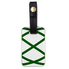 Lissajous Small Green Line Luggage Tags (one Side) 