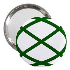 Lissajous Small Green Line 3  Handbag Mirrors by Mariart